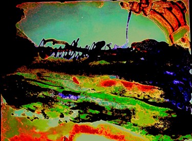 Digitale Kunst mit dem Titel "planete-sauvage" von Mysane, Original-Kunstwerk, Digitale Malerei