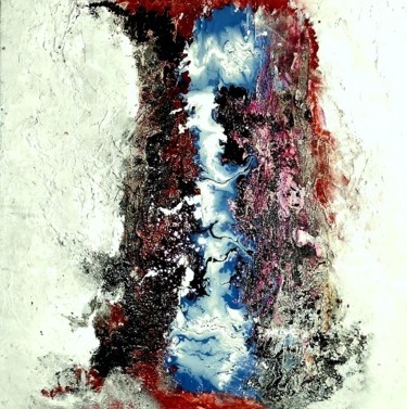 Pintura titulada "le-fleuve-blanc" por Mysane, Obra de arte original, Otro