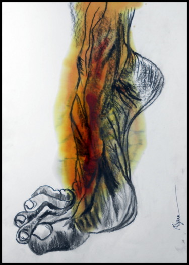 Dibujo titulada "la-herida" por Mysane, Obra de arte original, Otro
