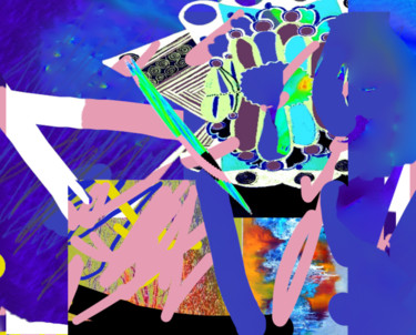 Arte digitale intitolato "Nasca tremble" da Mysane, Opera d'arte originale, Pittura digitale