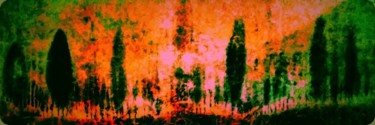 Arts numériques intitulée "feu-de-foret" par Mysane, Œuvre d'art originale, Peinture numérique
