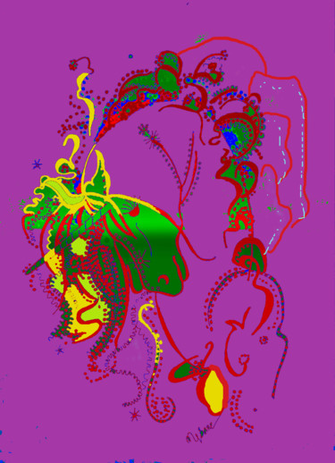Grafika cyfrowa / sztuka generowana cyfrowo zatytułowany „serpentine” autorstwa Mysane, Oryginalna praca, Malarstwo cyfrowe