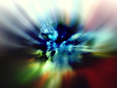 Photographie intitulée "la-tornade-bleue.jpg" par Mysane, Œuvre d'art originale, Photographie manipulée