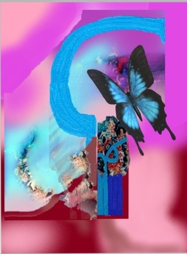 Digitale Kunst mit dem Titel "la porte du sauna" von Mysane, Original-Kunstwerk, Digitale Malerei