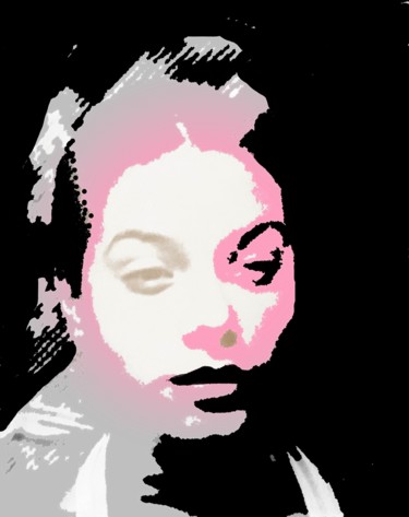 Digitale Kunst mit dem Titel "Rosa" von Mysane, Original-Kunstwerk, Fotomontage