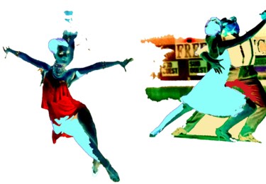 Digital Arts titled "Dancers" by Mysane, Original Artwork, Digital Painting