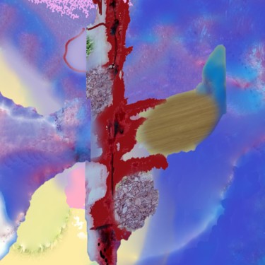 Arte digitale intitolato "blessure profonde" da Mysane, Opera d'arte originale, Pittura digitale