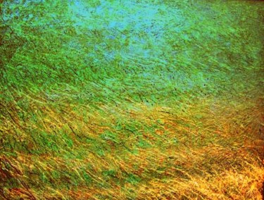 Digitale Kunst getiteld "herbe tendre" door Mysane, Origineel Kunstwerk, Digitaal Schilderwerk
