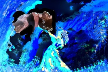 "Magie bleue" başlıklı Dijital Sanat Mysane tarafından, Orijinal sanat, Dijital Resim