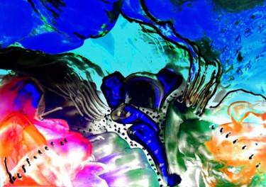 Arts numériques intitulée "Des profondeurs" par Mysane, Œuvre d'art originale, Peinture numérique