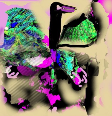 Arts numériques intitulée "Fleur baroque" par Mysane, Œuvre d'art originale, Peinture numérique