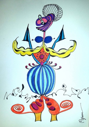 Tekening getiteld "Iron woman" door Mysane, Origineel Kunstwerk, Marker