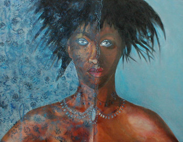 Peinture intitulée "afrique.jpg" par Mysane, Œuvre d'art originale