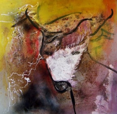 Painting titled "parietal" by Mysane, Original Artwork, Acrylic