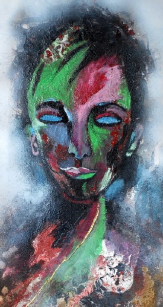 Pintura titulada "a-moi-seul-bien-des…" por Mysane, Obra de arte original, Acrílico