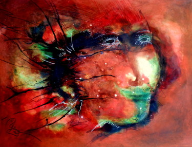 Peinture intitulée "les-cicatrices" par Mysane, Œuvre d'art originale, Encre
