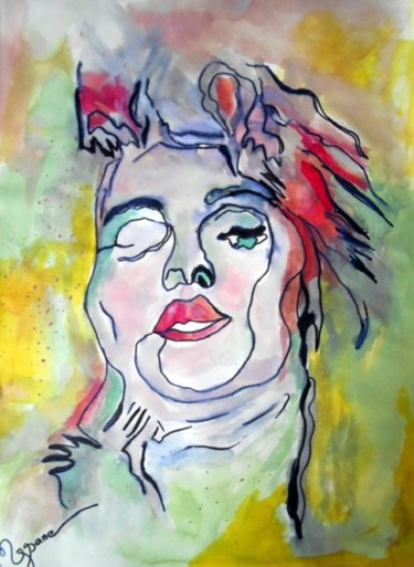 Drawing titled "Madonna" by Mysane, Original Artwork, Other