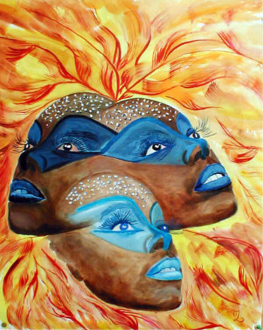 Painting titled "samba.jpg" by Mysane, Original Artwork, Oil