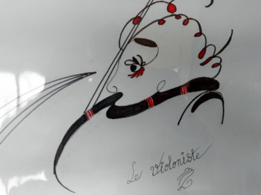 Σχέδιο με τίτλο "le-violoniste" από Mysane, Αυθεντικά έργα τέχνης, Άλλος