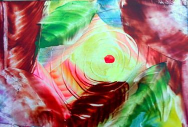 Peinture intitulée "tourbillon-de-feuil…" par Mysane, Œuvre d'art originale, Autre