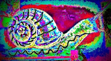 Artes digitais intitulada "el caracol" por Mysane, Obras de arte originais, Pintura digital