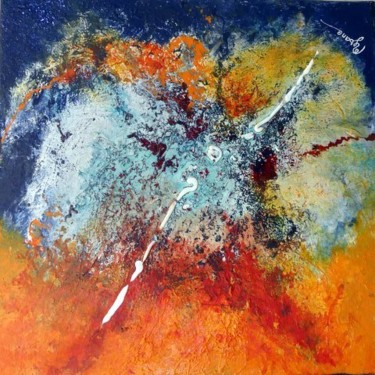 Peinture intitulée "implosion 2" par Mysane, Œuvre d'art originale, Autre