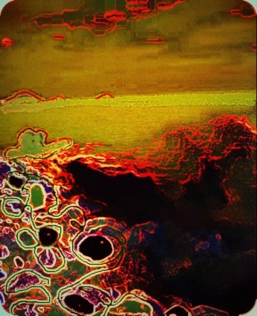 Arts numériques intitulée "en-bordure-de-mer" par Mysane, Œuvre d'art originale, Photo montage