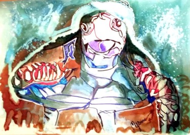 Dibujo titulada "la-tortue" por Mysane, Obra de arte original, Otro
