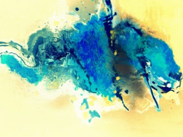 Arts numériques intitulée "gros-poisson-bleu" par Mysane, Œuvre d'art originale, Photo montage