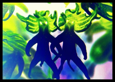 Arts numériques intitulée "Les copains orchidé…" par Mysane, Œuvre d'art originale, Peinture numérique