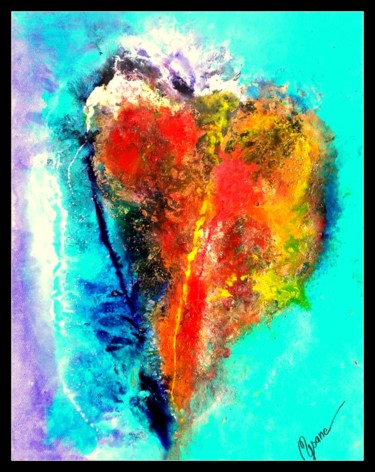 Painting titled "Escucha tu corazon" by Mysane, Original Artwork, Other