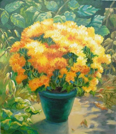 Painting titled "осень" by Irina Musienko, Original Artwork, Oil