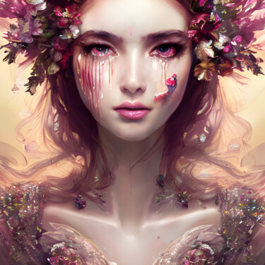 Digital Arts titled "Ethereal Nymphs: Ca…" by Mystic Muse, Original Artwork, AI generated image