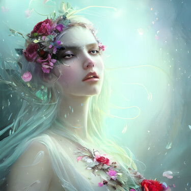 Digital Arts titled "Whimsical Sylphs: D…" by Mystic Muse, Original Artwork, AI generated image