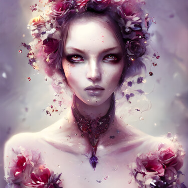 Digital Arts titled "Luminous Fae: Illum…" by Mystic Muse, Original Artwork, AI generated image