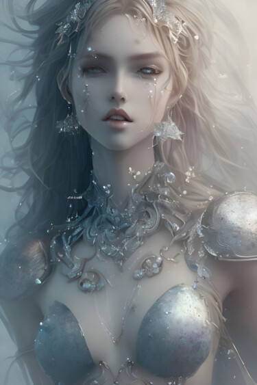 Arts numériques intitulée "Beauty and Mysterio…" par Mystic Muse, Œuvre d'art originale, Image générée par l'IA
