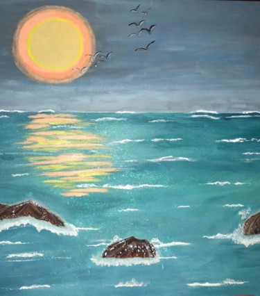 Peinture intitulée "Après la tempête" par Virginie R. (Nikitaforever), Œuvre d'art originale