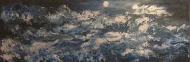 Peinture intitulée "Entre ciel et mer 6…" par Virginie R. (Nikitaforever), Œuvre d'art originale, Acrylique
