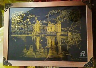 Отпечатки и Гравюры под названием "Замок Морицбург" - Natali, Подлинное произведение искусства