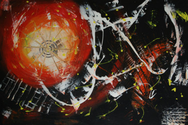 Malerei mit dem Titel "Inferno" von N.A. Dietzen, Original-Kunstwerk