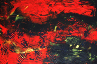 Malerei mit dem Titel "Red Temptation" von N.A. Dietzen, Original-Kunstwerk