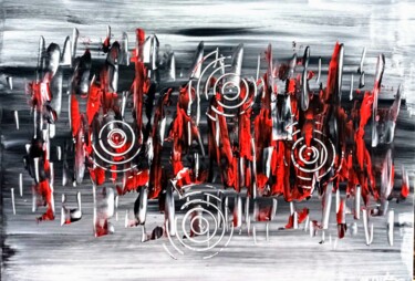 Pittura intitolato "Hurricane" da N.A. Dietzen, Opera d'arte originale, Acrilico