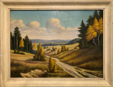 Painting titled "Pathway" by N. Lebedev, Original Artwork, Oil