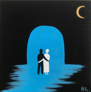 Peinture intitulée "Espérance. Série 4…" par Nathalie Lerat, Œuvre d'art originale, Acrylique Monté sur Châssis en bois