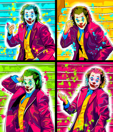 Pintura intitulada "Joker" por N Nathan, Obras de arte originais, Pintura digital