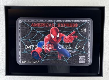 Картина под названием "Amex spiderman" - N Nathan, Подлинное произведение искусства, Цифровая живопись