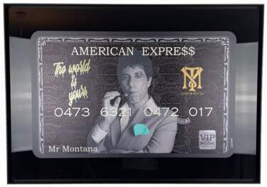 Malerei mit dem Titel "Amex Tony Montana" von N Nathan, Original-Kunstwerk, Digitale Malerei