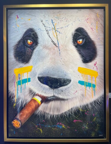 Pintura titulada "Panda Club" por N Nathan, Obra de arte original, Pintura Digital