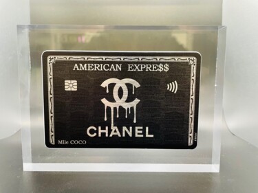「Plexi Card Chanel」というタイトルの彫刻 N Nathanによって, オリジナルのアートワーク, デジタル絵画