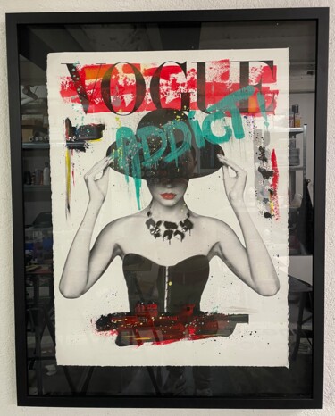 Malerei mit dem Titel "Mode Addict" von N Nathan, Original-Kunstwerk, Acryl